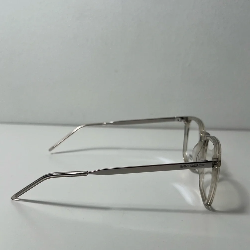 Yves Saint Laurent YSL Shiny Transparent Eyewear Eyeglasses Glasses